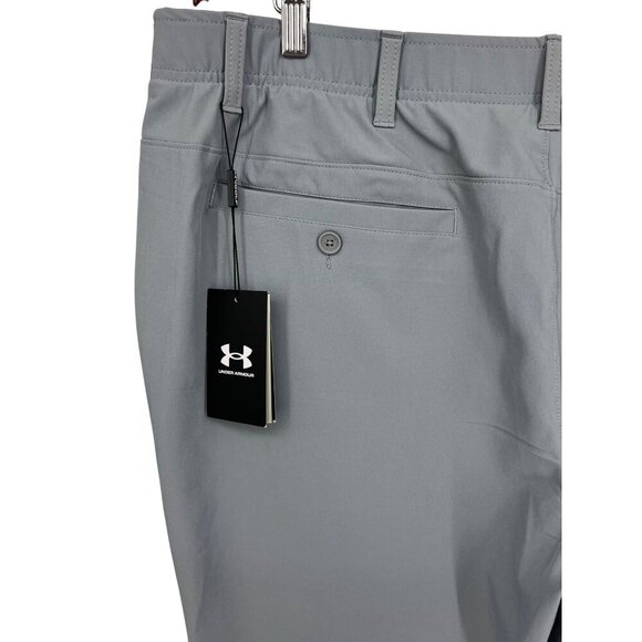 Under Armour Size 42 X 30 Mens Straight Leg Pants Lightweight Gray NWT New - Picture 7 of 13